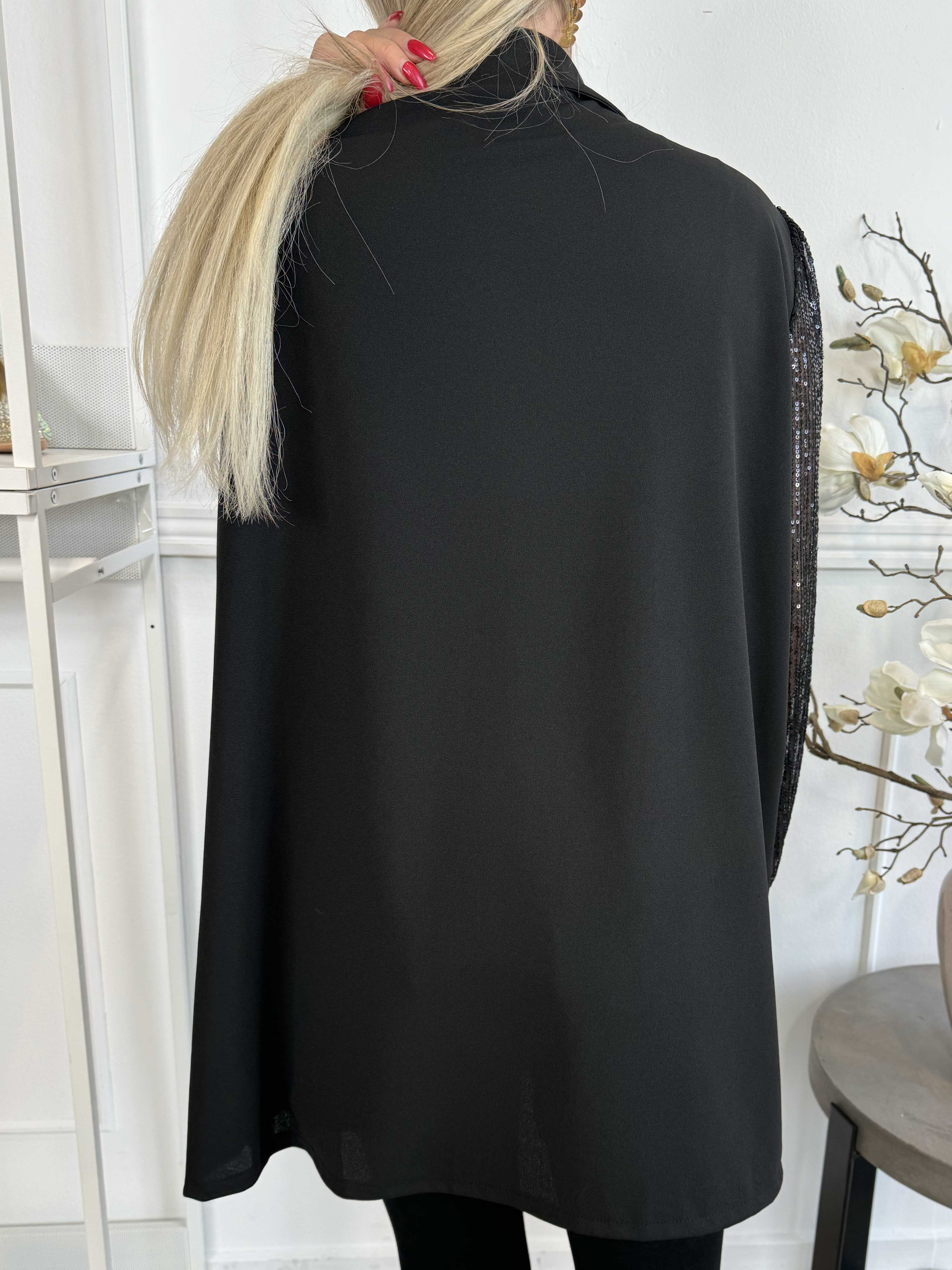 Kata - Oversized blazer med pailletærmer (bestseller)